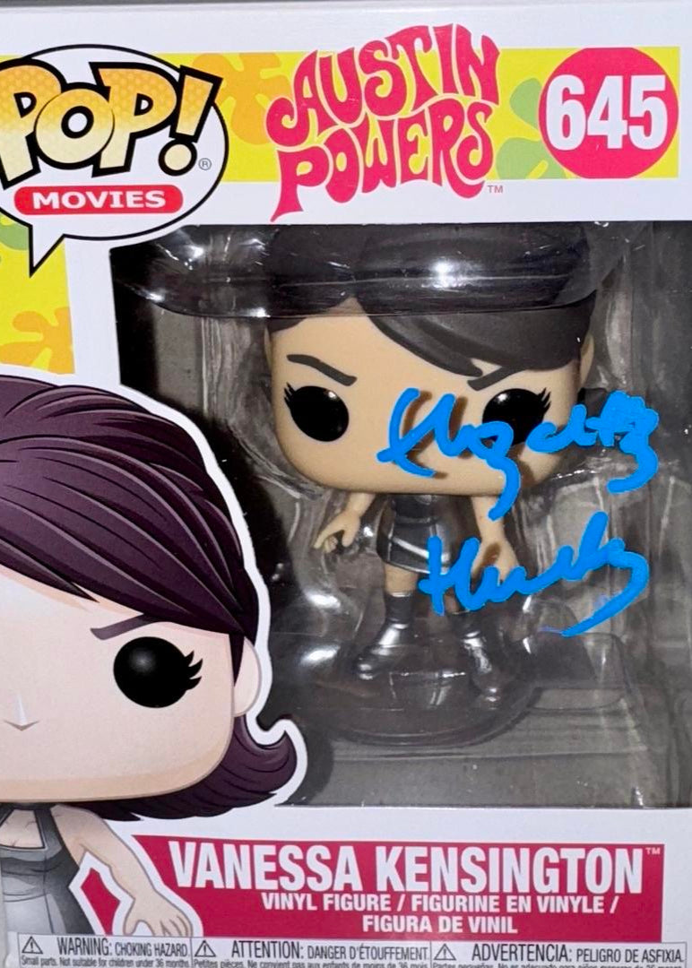 Elizabeth Hurley Signed Funko Pop #645 "Vanessa Kensington" (Austin Powers) - Beckett COA #02